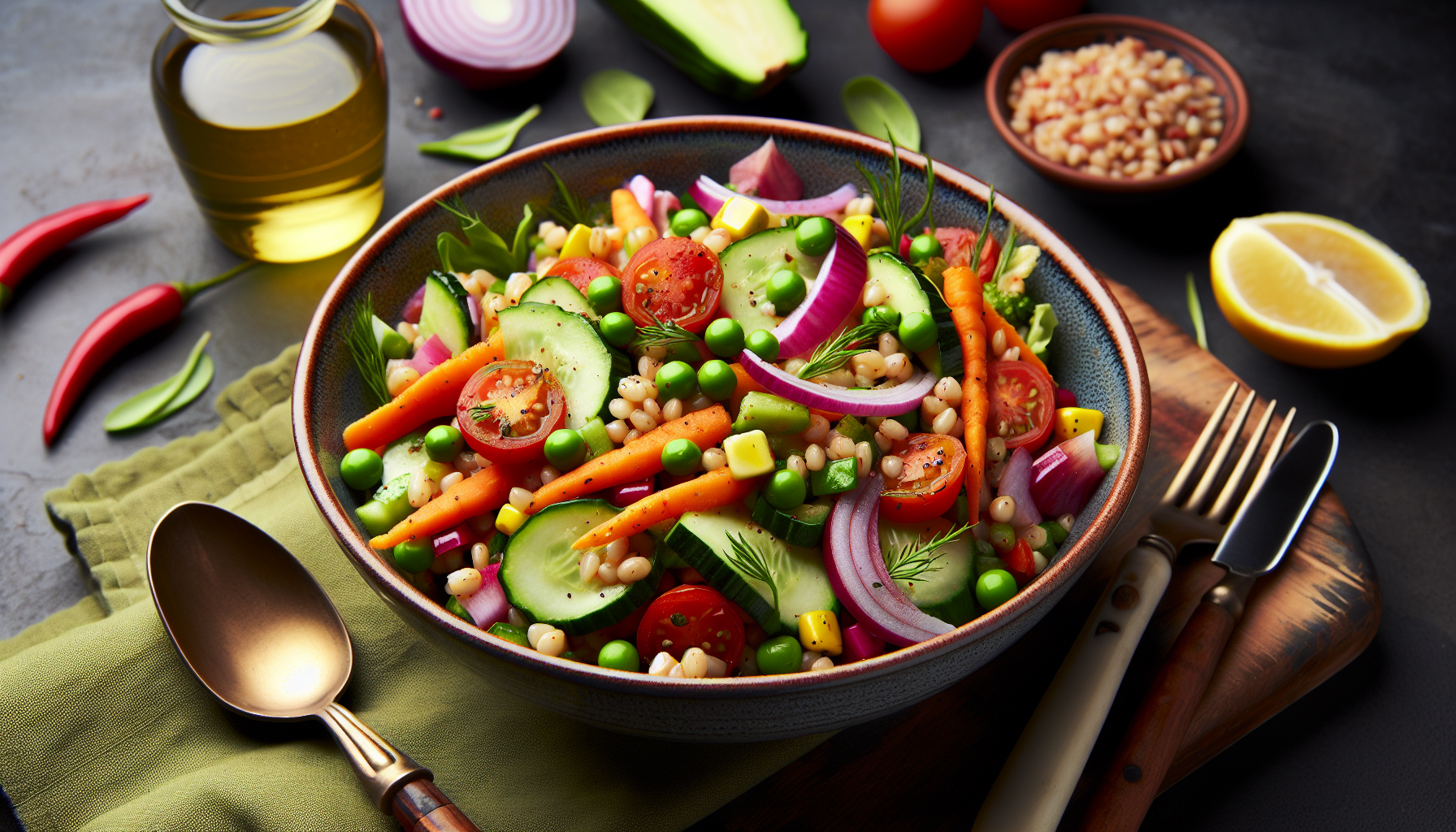 insalata farro verdure